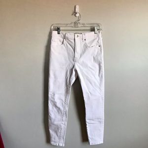 Everlane White High Rise Skinny Jeans Sz 28 Ankle